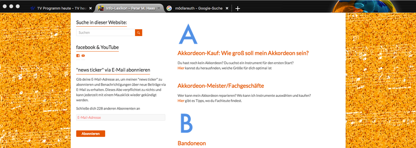 Akkordeon-Info-ABC auf der website des Berliner Musikers Peter M. Haas