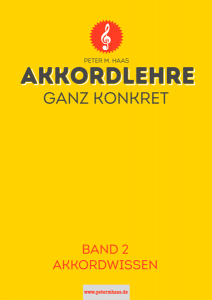 Titelbild "Akkordlehre ganz konkret" Band 2 von Peter M. Haas