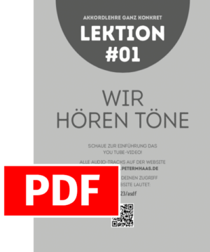 Akkordlehre ganz konkret Lektion #01 "WIR HÖREN TÖNE"
