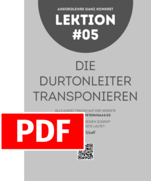Lektion #05 "DIE DURTONLEITER TRANSPONIEREN"