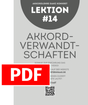 Lektion #14 "AKKORDVERWANDTSCHAFTEN"