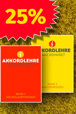 Sparangebot Akkordlehre zwei Bände mit 25 Prozent Preisvorteil