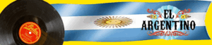 Fotomontage El Argentino mit Nationalflagge