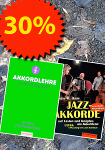 Das Osterbündel: Spare 30% für die beiden Bücher zur Jazzharmonik! Zwei Bücher von Peter M.Haas über Jazzakkorde im Sparbündel mit 30% Preisvorteil