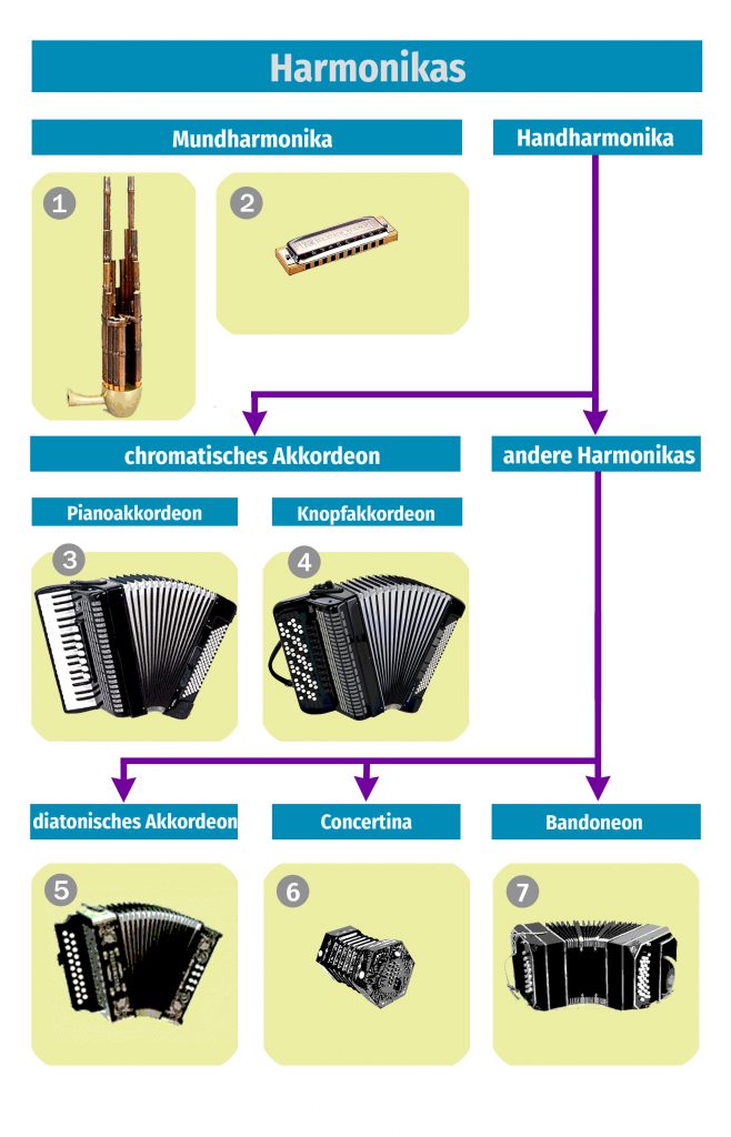 Die Familie der Harmonika-Instrumente