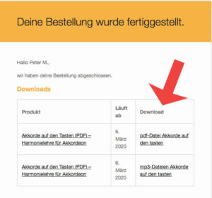 Illustration Link für download Dateien