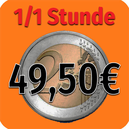 Preis für 1/1 Stunde Skype Unterricht bei Peter M. Haas