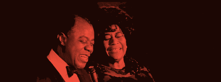 Louis Armstrong und Ella Fitzgerald singen