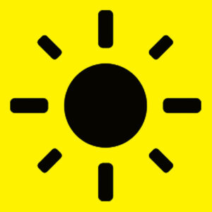 Sonne symbolisiert Freude