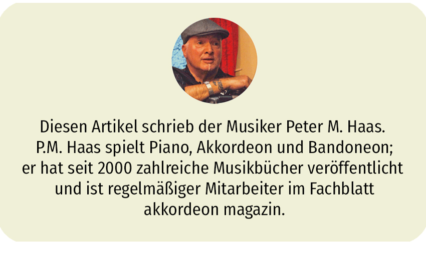 Den folgenden Artikel schrieb der Musiker Peter M. Haas