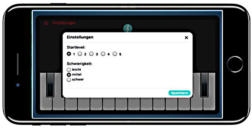 Ear-Trainer-Keyboard-AMADEUS-auf-dem-Smartphone-Menu