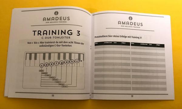 Broschüre zum Ear Trainer amadeus