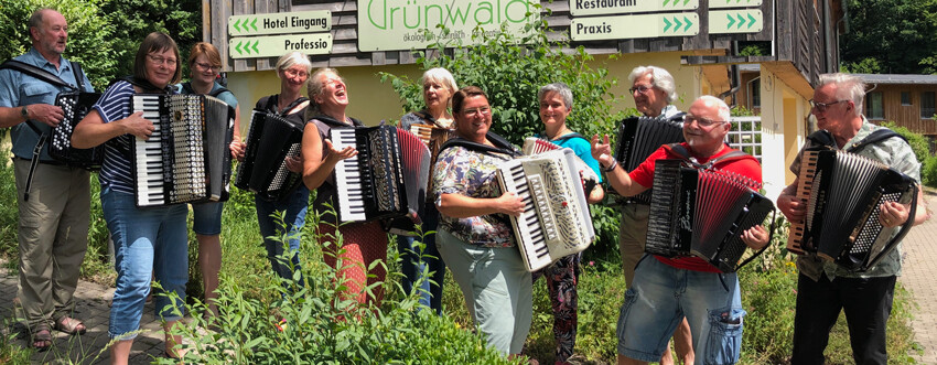 Gruppenfoto musica viva Workshop mit Peter M haas