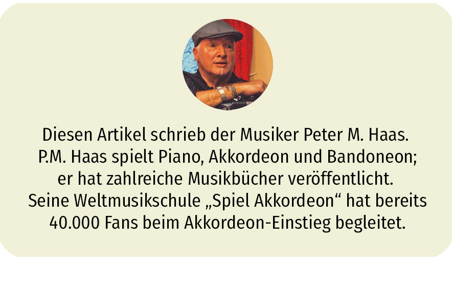 Den folgenden Artikel schrieb der Musiker Peter M. Haas