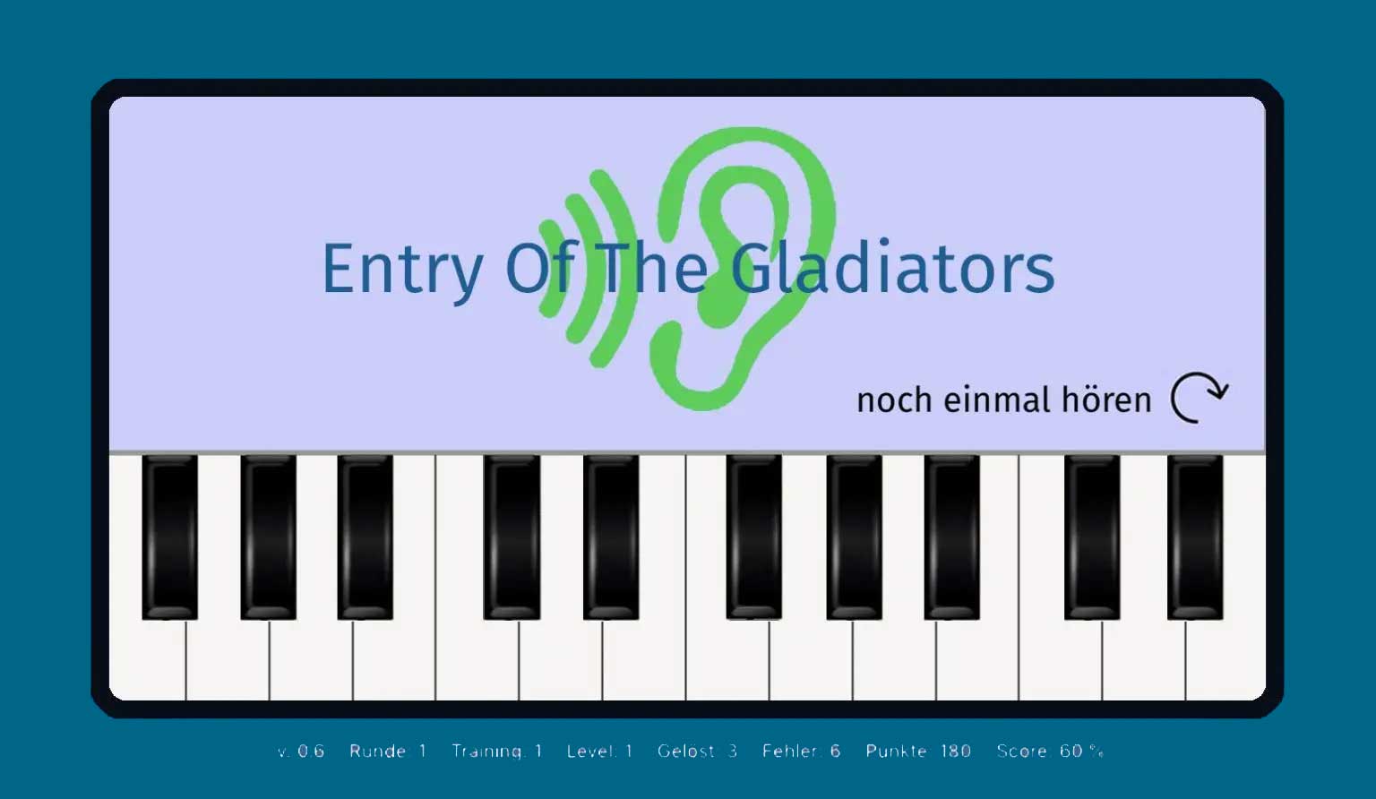 Detailbild Hörtrainer Melodie Ear Keyboard AMADEUS