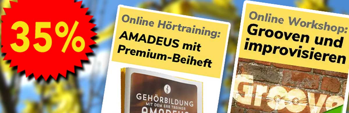 Noch bis zum Sonntag: Das kreative Sparpaket mit Hörtraining und Akkordbuch